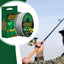 Durable braided fishing line with steel braid pattern