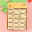 Thirty bright yellow 4B erasers neatly packaged for students and office use.