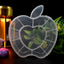 Transparent plastic apple shape jewellery box for small accessories