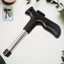 Coconut opener tool with ergonomic handle and stainless steel tube
