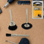 3-piece Brass Wire Wheels set for efficient rust removal and metal polishing.