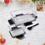 Plastic kitchen storage container set with airtight lock lids and spoon for fresh food storage