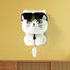 Cute cat wall hook in lavender with sunglasses down, ready to hold keys or coats.