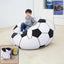 Inflatable soccer ball lounge chair