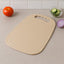 Plastic chopping board 34x23 cm with handle on kitchen counter