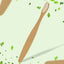 MintGuard eco-friendly bamboo toothbrush with ultra soft bristles and wooden handle