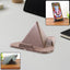 Front view of Pyramid Brown Mobile Stand supporting a device