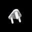White baby socket covers, a pack of 100 electrical plug protectors for child safety.