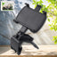 360-degree rotating car mobile phone holder securely mounted on dashboard