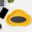 Bright yellow waterproof phone holder with transparent front cover, ideal for shower use.