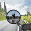 RaceVault Bar End Bike Mirror installed on a bike handlebar, providing a wide rearview for enhanced cycling safety.