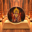 3D Hanuman Ji Acrylic LED Night Lamp with wooden base showcasing spiritual illumination