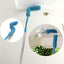 Garth's adjustable dust brush folded for compact storage.