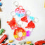 A colourful assortment of silicone Pop It Keychains in various shapes for kids.