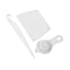 Three-piece silicone cake decorating kit with baking brushes on a clean white background.