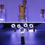 A glowing wine bottle cork string light with multi-color LEDs, perfect for festive decor.