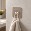 Strong adhesive plastic wall hook for bathroom or kitchen use