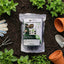Black organic soil fertilizer granules for home gardening