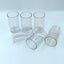 Ganesh Classic Plastic Glasses Set of 6 transparent tumblers, showcasing durability.