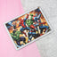 Educational wooden jigsaw puzzle board with colorful cartoon design
