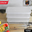 Konvex 3-piece plastic lunch box set with secure lids, perfect for meal prep.