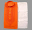 Cotton Embroidered Kurta with Pyjama for Men (Orange & White)