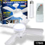 Ceiling fan and LED light combination with remote control