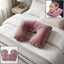 U-Shaped soft foam travel neck pillow supporting neck during travel