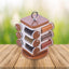 Ganesh 12-jar revolving spice rack, showcasing transparent jars with a wood-finish base.