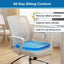 Orthopedic Seat Cushion with flex-grip honeycomb design for pressure relief.