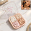 4 in 1 baked highlighter blusher palette with shimmer shades
