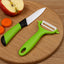 Two-piece Ceramic Knife Set and peeler from Indo Glow, displayed in its packaging.