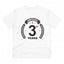 Generic Men's PC Cotton 3rd Anniversary Printed T Shirt (Color: White, Thread Count: 180GSM)
