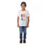 Generic Girls Cotton Cat Half Sleeve TShirt (White)