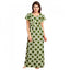 Generic Women's Cotton Printed Maxi Nighty (Green)