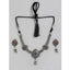 Generic Women's Rose Gold Plated Alloy Necklace & Earings Set (Silver)