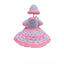 Generic Laddu Gopal Tharad Dress Size: 0 To 6 (White-Baby Pink)