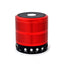 Generic Plastic Rubber Wireless WS887 Bluetooth Speaker (Red)