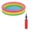Generic Plastic Bath Tub With Pump 3 Ft Round For Kids (Multicolor )