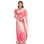 Generic Women's Cotton Printed Saree With Unstitched Blouse 5.5Mtr (Pink)