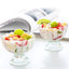 Elegant dessert bowl set of six on a dining table, ready for serving.