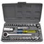 The Wagtail 40-piece socket toolkit neatly organized in its open portable case.
