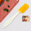 18 cm silicone cooking spatula on white background