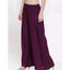 Generic Women's Casual Rayon Solid Ankle Length Palazzo (Purple, Free Size)