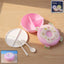 Donut Lunch Box, front view, in vibrant mixed colors.
