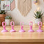 Set of 5 silicone door stoppers with suction base for wall protection