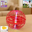 Flying Ball Toy with active RGB lights in a dynamic pose, ready for play.
