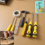 Compact 8 in 1 hand tool kit with screwdriver and hammer
