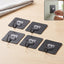 Self adhesive wall hooks, strong transparent sticky hooks for home (5 pcs set)