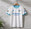 White Jersey Men's Printed Sports T-Shirt – Short Sleeve Athletic Football Jersey